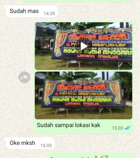 Pengiriman Papan Bunga Singarajan Pontang