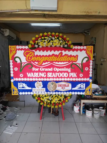 Papan Bunga Ucapan Selamat Singarajan Pontang